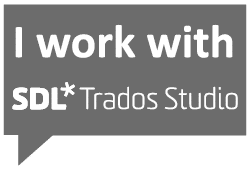 I work with SDL Trados Studio 2021